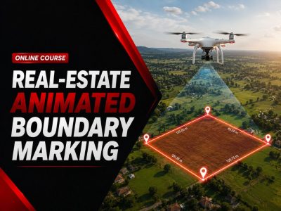 Real-Estate Animated Boundary Marking